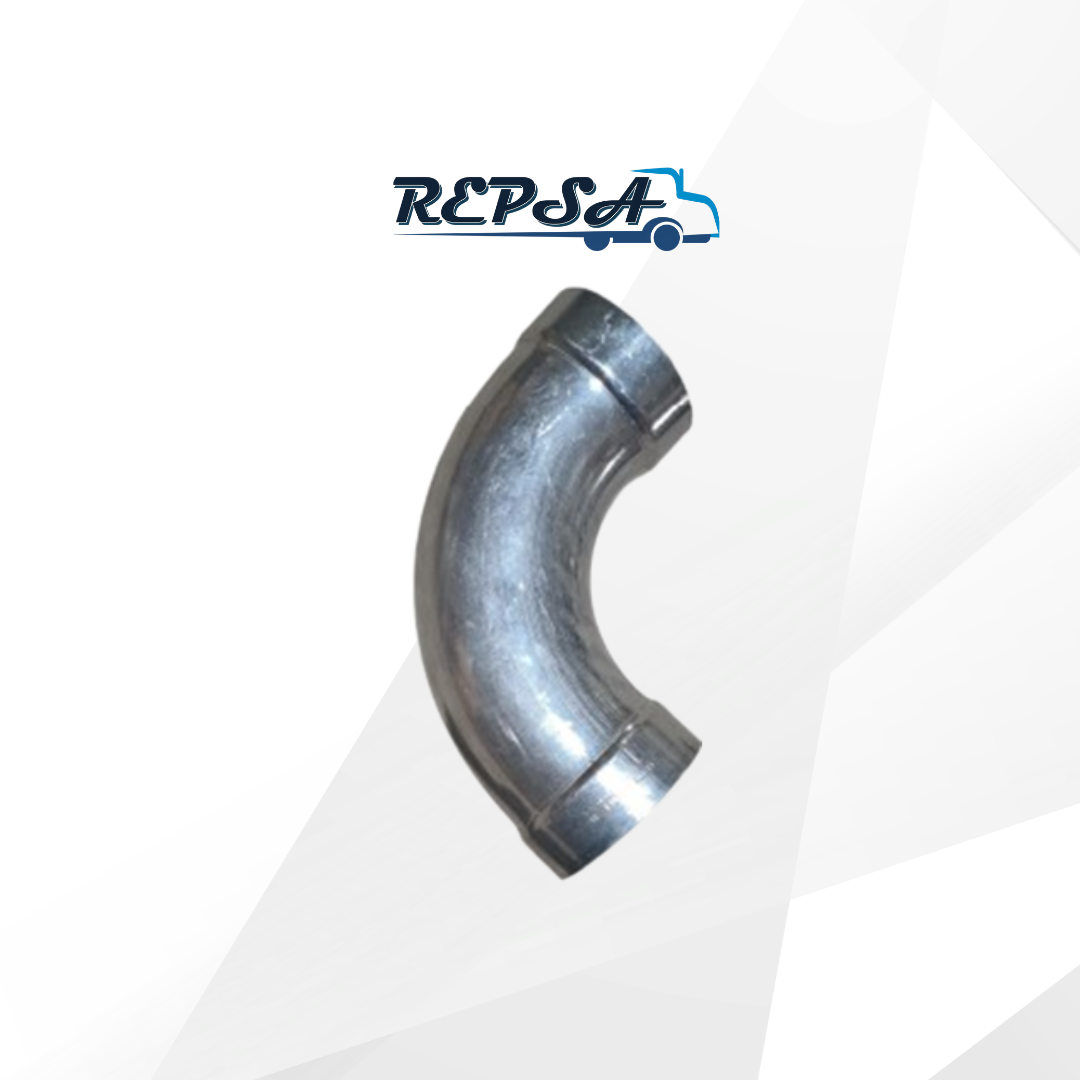 Codo Aluminio 4" 90 radio largo Ced. 10.