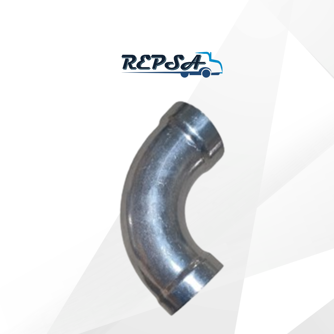 Codo Aluminio 3" 90 radio largo Ced. 10.